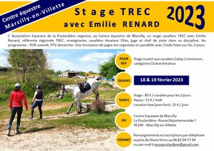 Stage cavaliers TREC avec Emilie Renard