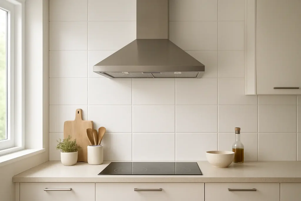 Hotte de cuisine Airforce installée dans une cuisine moderne