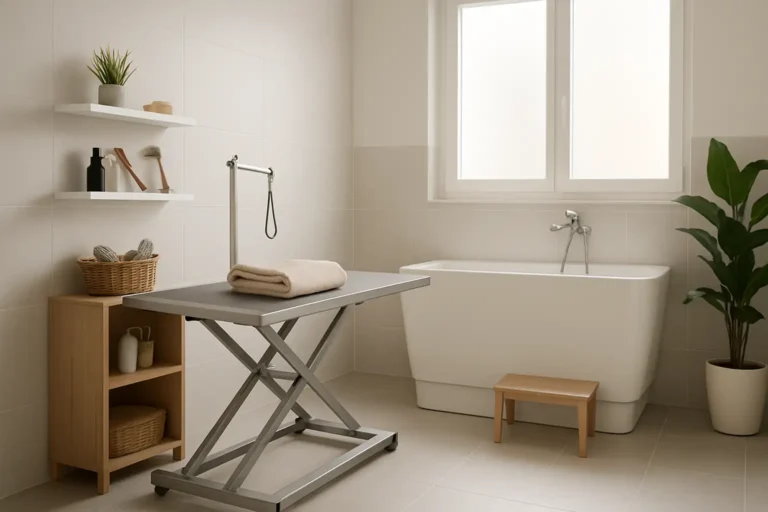 Espace de spa canin à Marly avec matériel de toilettage et ambiance calme