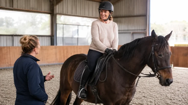 Débuter l’équitation à l’âge adulte : budget, équipement et premiers cours