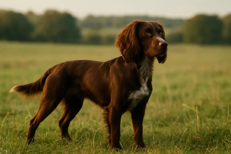 Cocker worker dans un environnement de campagne